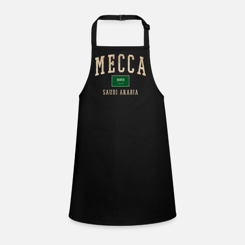 Mecca Saudi Retro Emblem Children's Apron