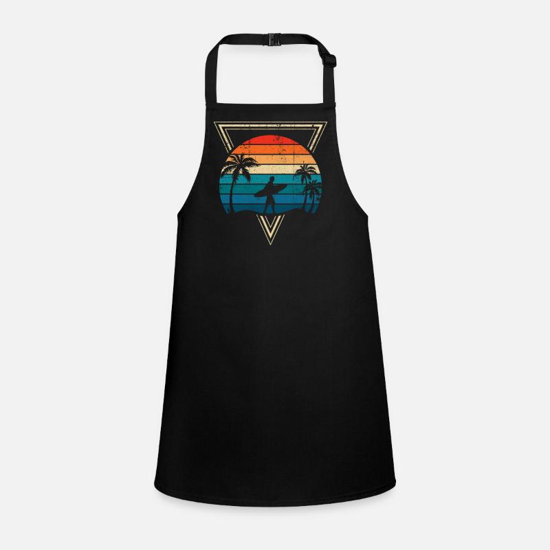 Surf au coucher du soleil et Palm Coast Tablier Enfant