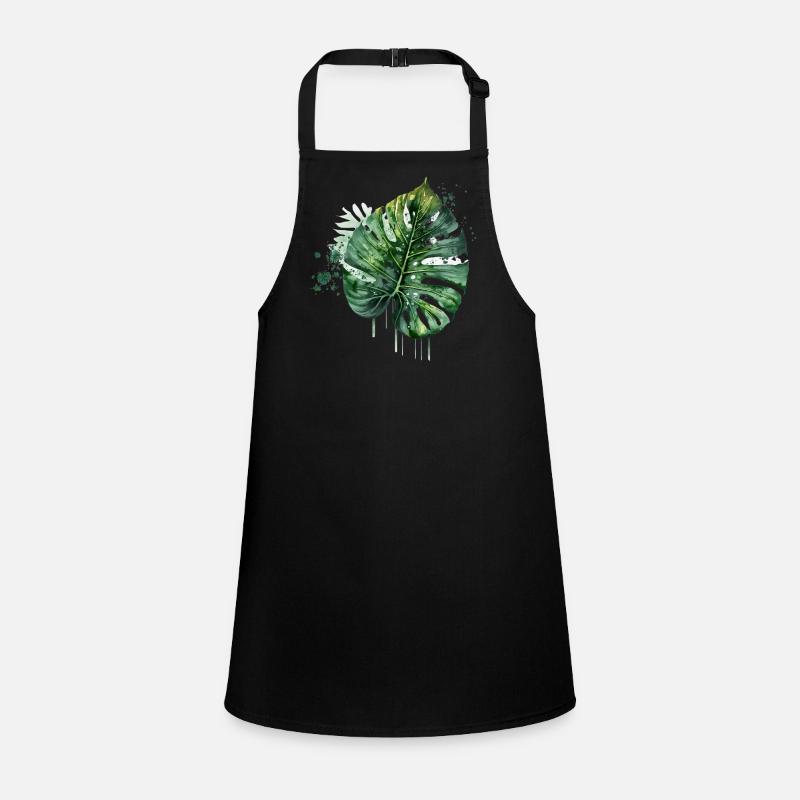 Monstera Feuille tropicale aquarelle Tablier Enfant