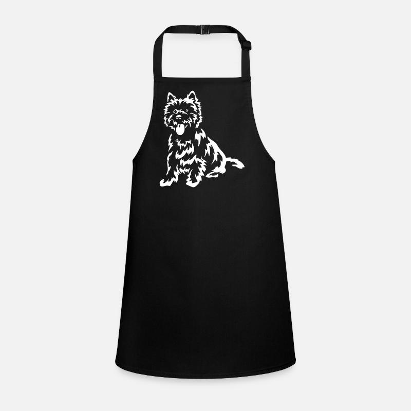 Cairn Terrier "Black Edition" Children's Apron