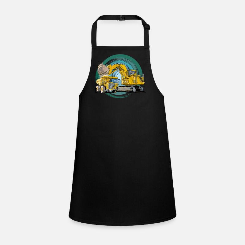 Monster Construction Equipment Children's Apron