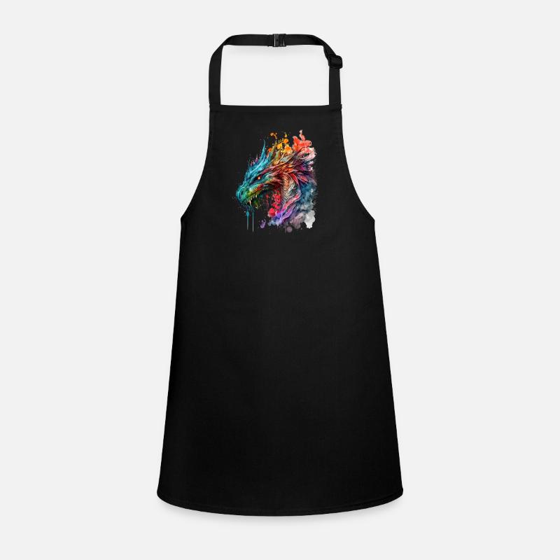 Watercolor Dragon Children's Apron