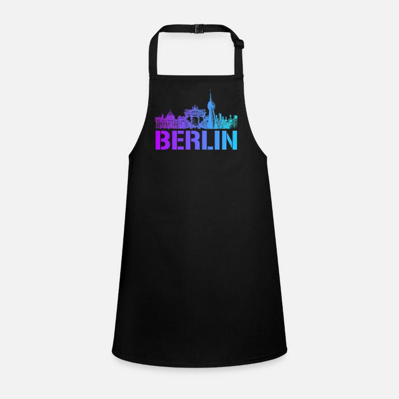 Berlin Skyline mit Berliner Wahrzeichen Schürze für Kinder