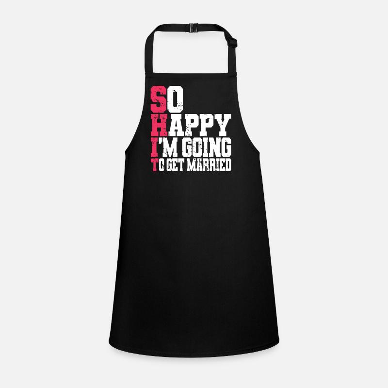 Funny Bachelor Party Engagement Wedding Married Children's Apron