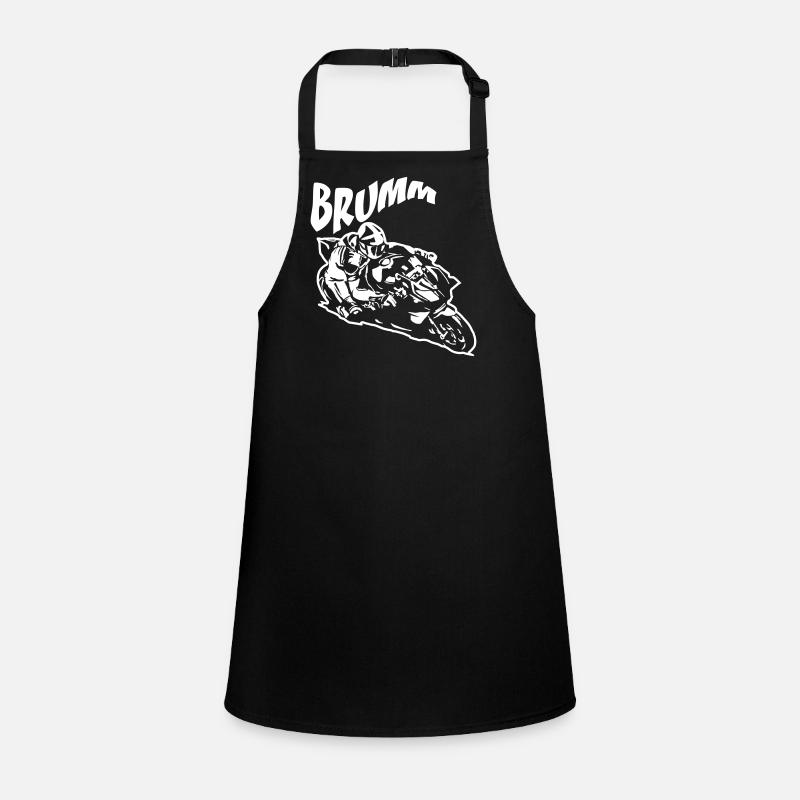 Brumm Biker Blanc Tablier Enfant