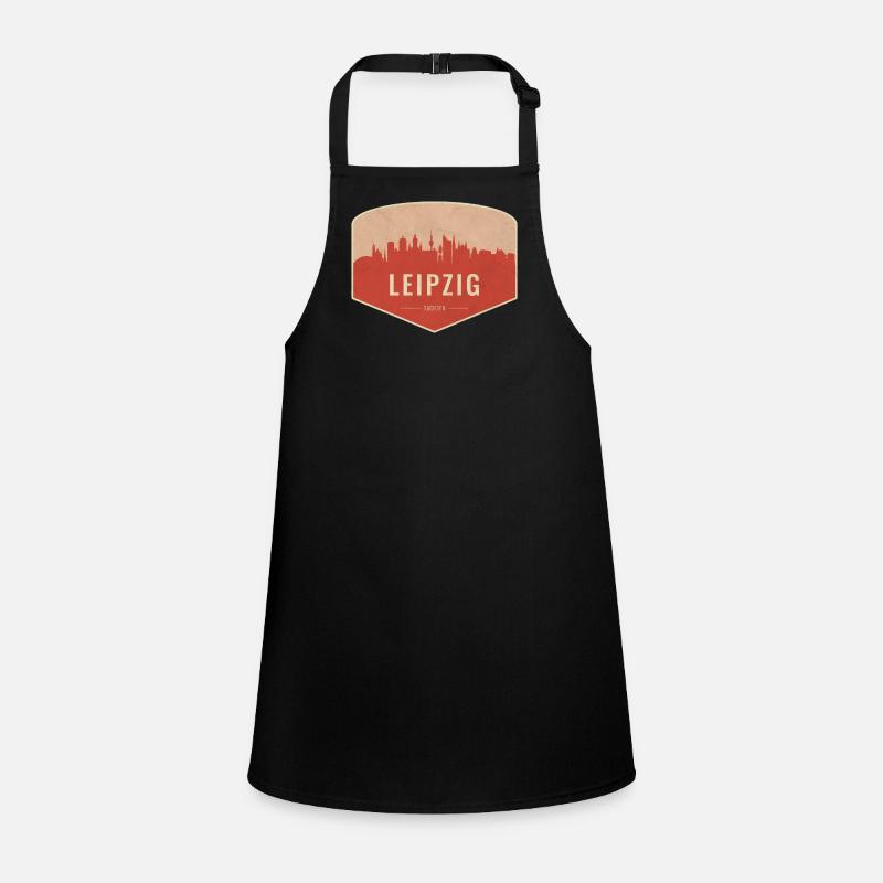 Leipzig Skyline Badge Vintage Children's Apron