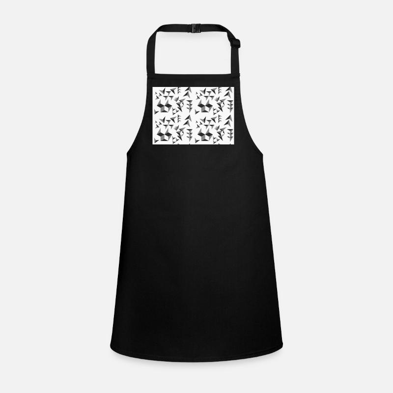Déco motif pyramides noir et blanc Tablier Enfant