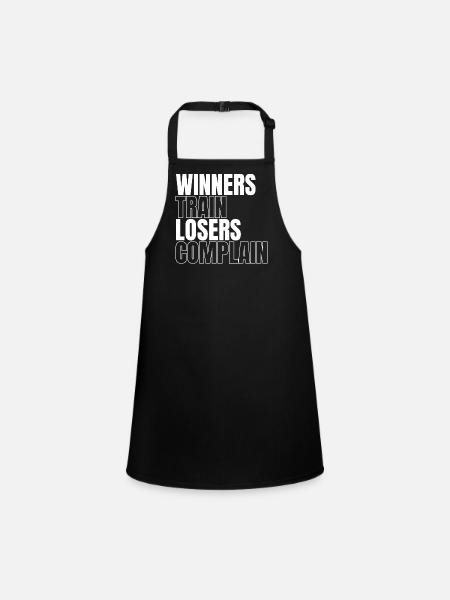 Gagnants - Tablier Enfant - noir - Devant