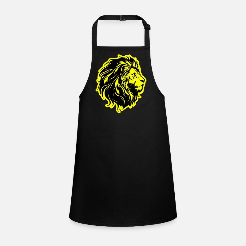 Lion Head Lion Silhouette Children's Apron