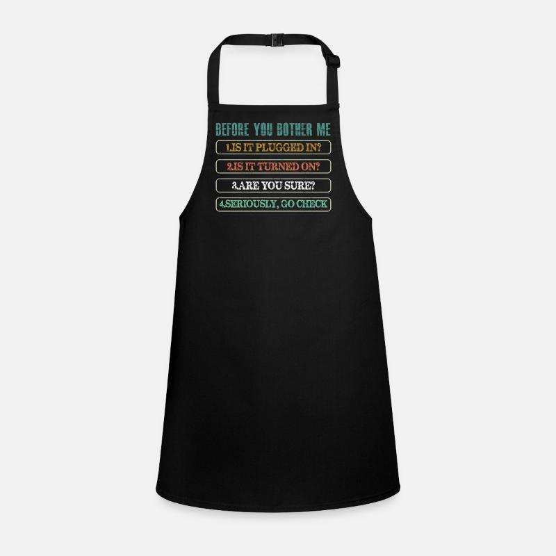 Information Technology Tech Technical Support Children's Apron