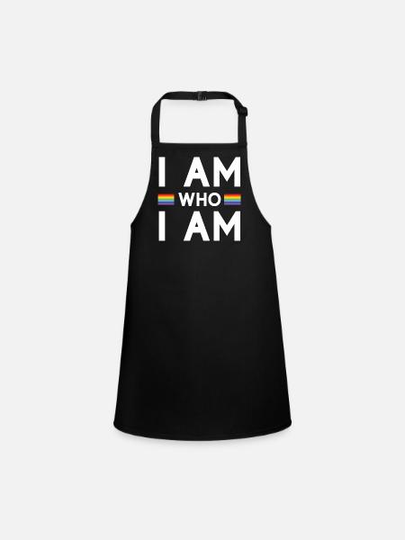 Mois de la fierté - Je suis qui je suis - LGBTQ+ - Tablier Enfant - noir - Devant