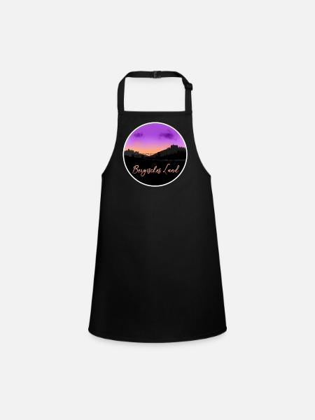 Bergisches Land Fine Skyline - Tablier Enfant - noir - Devant