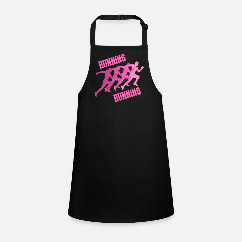 running, jogging, running, jogging Children's Apron
