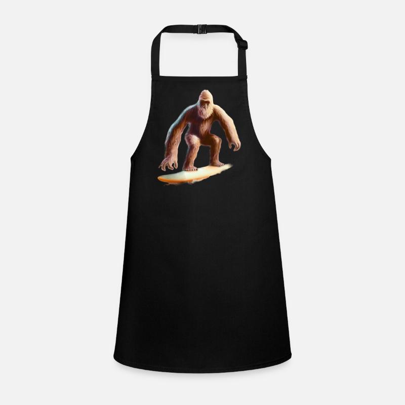 Bigfoot Surfing Children's Apron