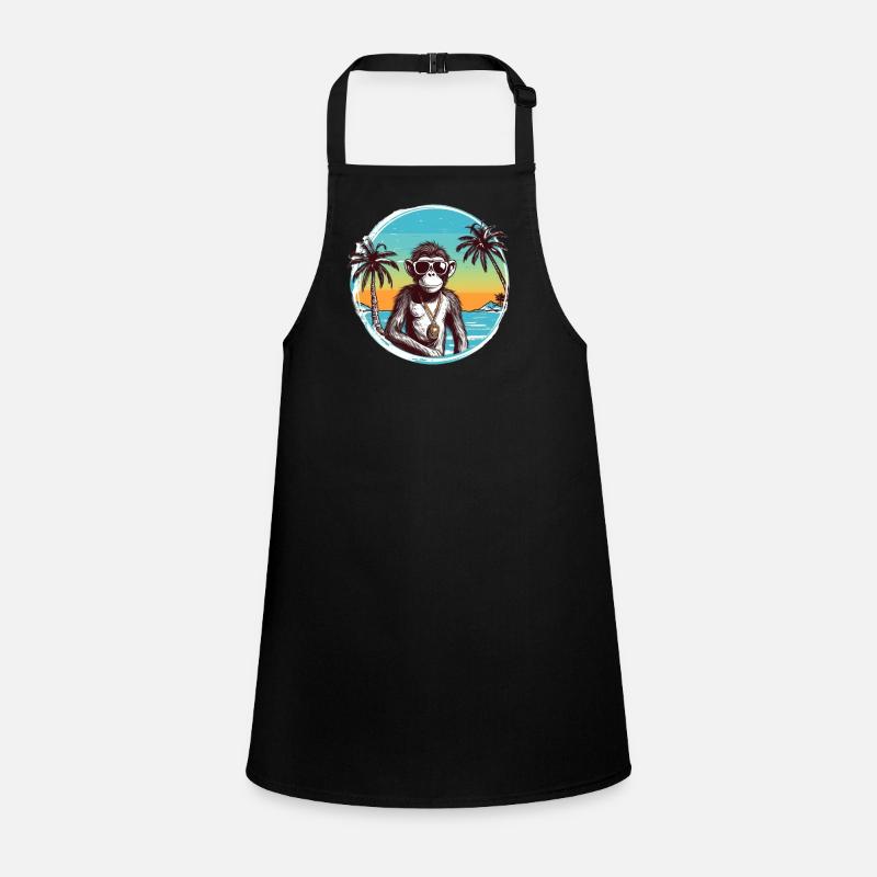 Cool Monkey*Summer Beach Design Children's Apron