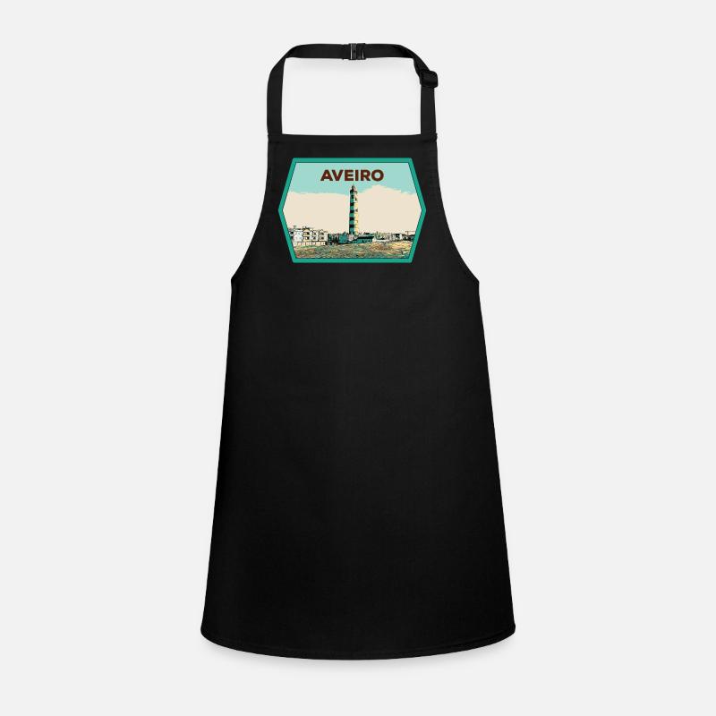 Phare de la Lagune d'Aveiro Illustration originale Tablier Enfant