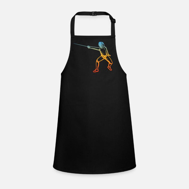 Fencing Drawing Children's Apron