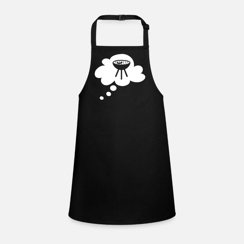 Grill Cloud Thought Bubble Grilling Barbecue Party Fan Fun Children's Apron