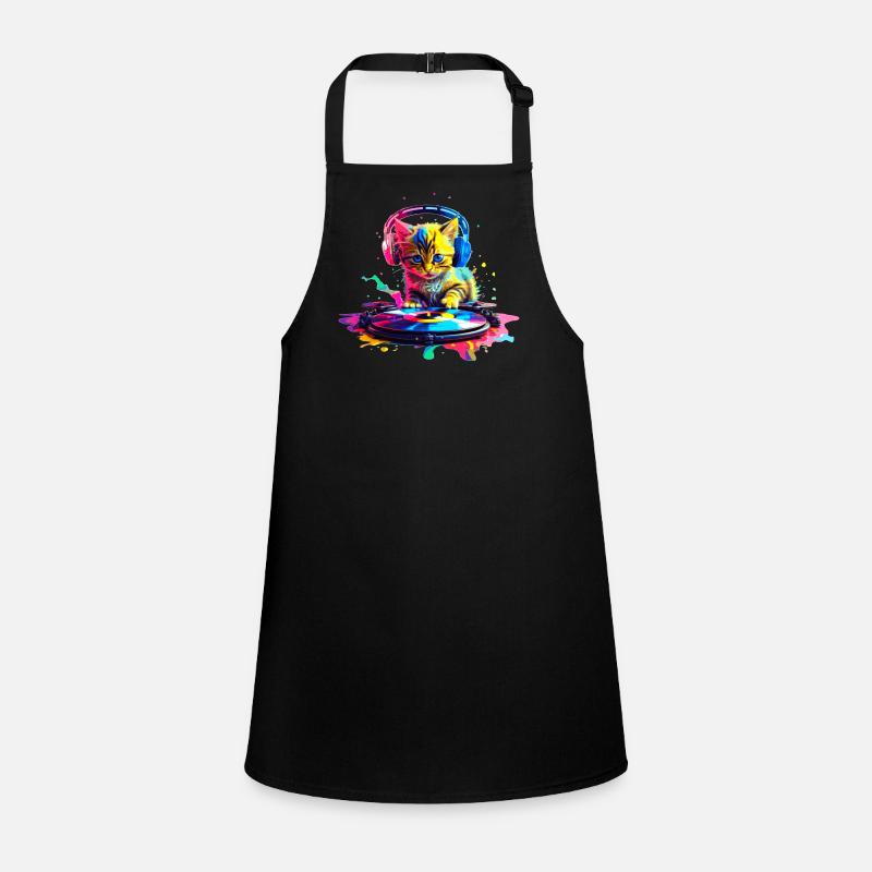 DJ Kitty – Rainbow Children's Apron