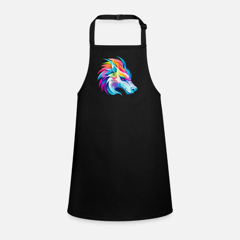 Rainbow Dragon Head Children's Apron