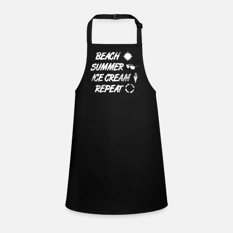Beach Summer Ice Cream Repetition Children's Apron