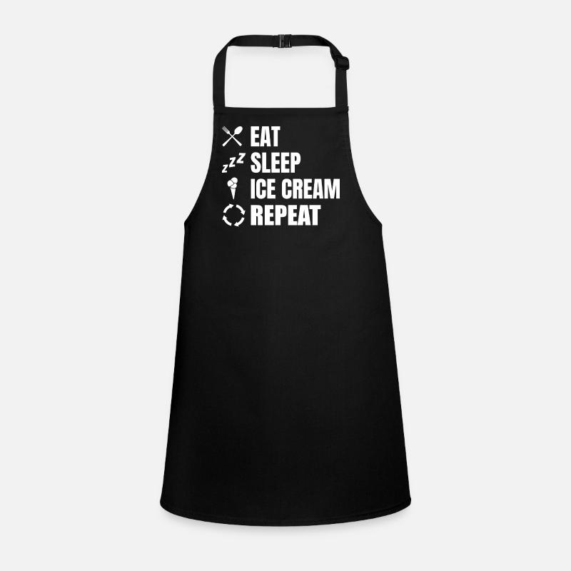 Eat Sleep Ice Cream Repeat Children's Apron
