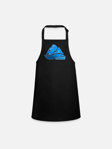 Trail Running Mountains Man Woman - Children's Apron - black - Front