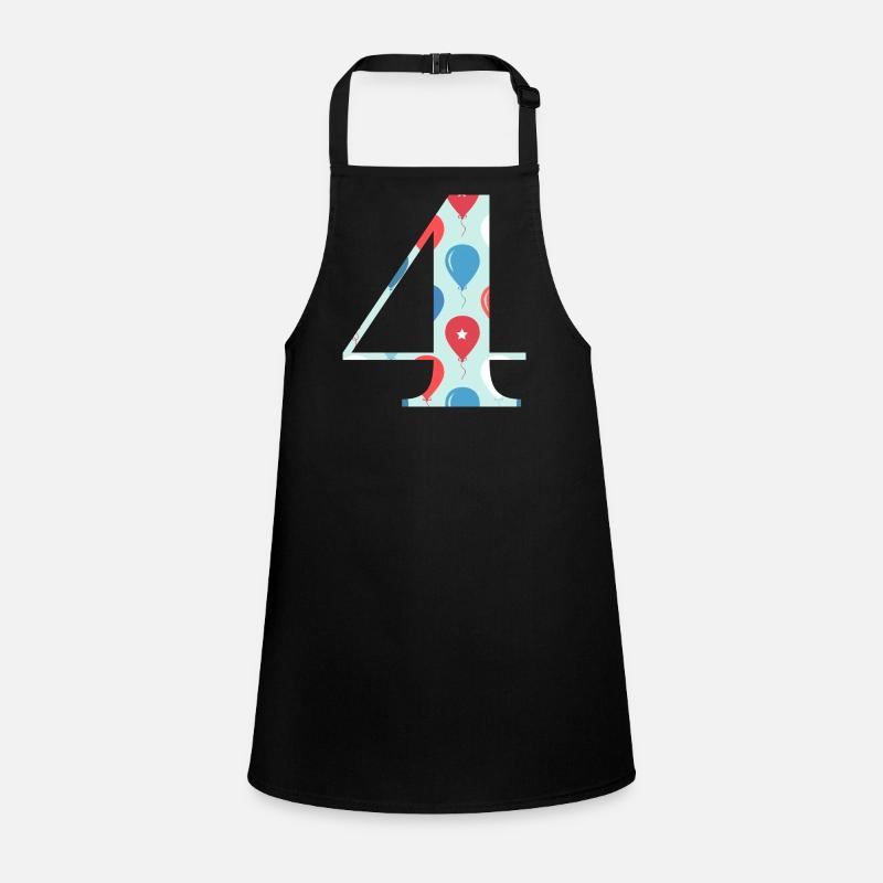 4th anniversary balloon Children's Apron