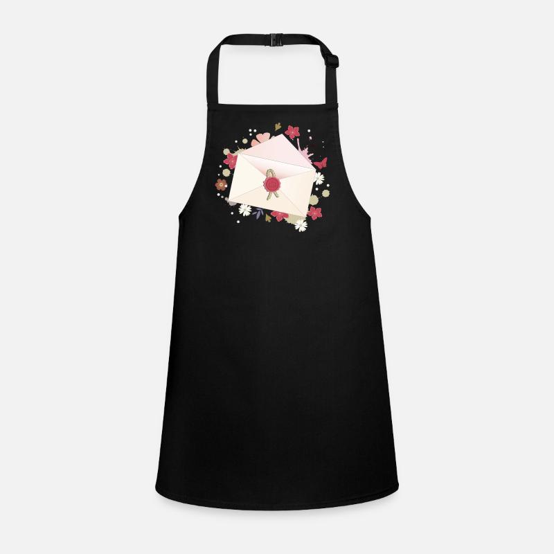 enveloppe florale avec fleurs et sceau Tablier Enfant
