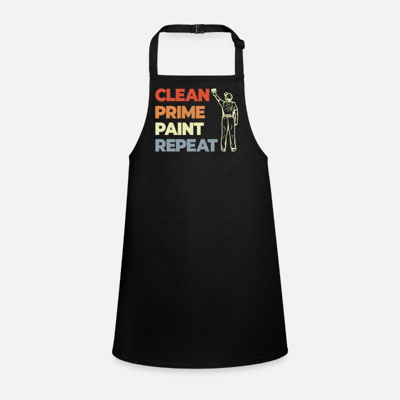 Clean Prime Paint Repeat Children's Apron