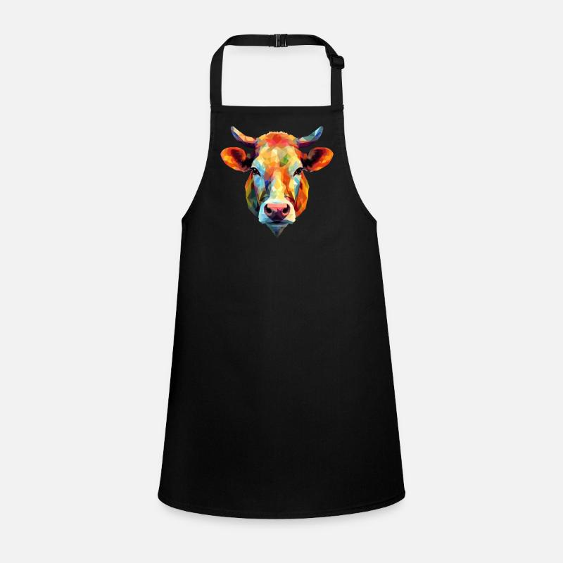 Cow Polygon Calf Cattle Bull Cows Children's Apron