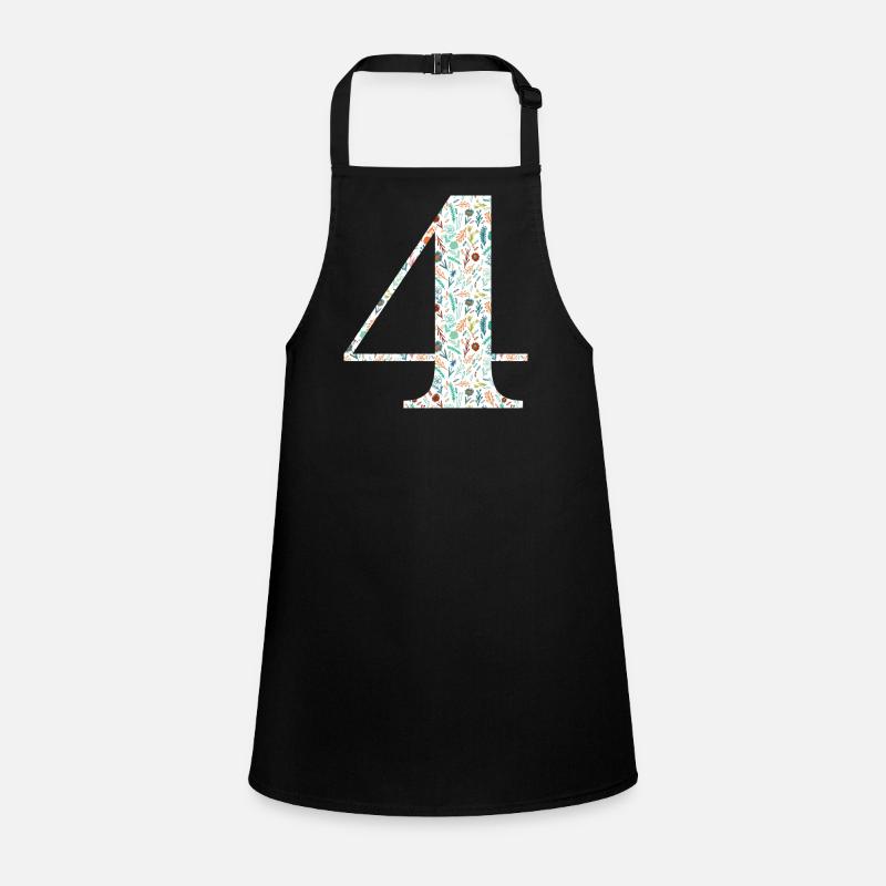 4e anniversaire floral Tablier Enfant