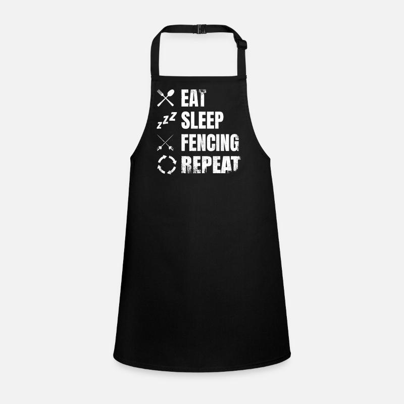 Fencing Daily Routine Children's Apron