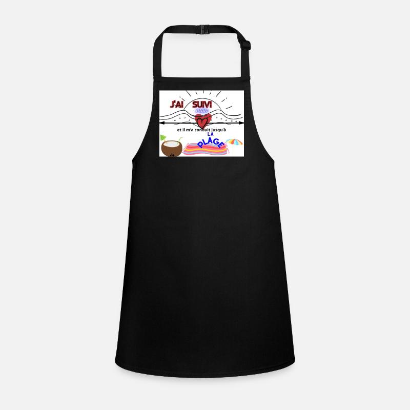 Beach and colorful coconut tree quotes Children's Apron