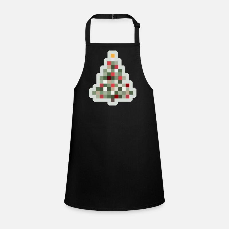 Arbre de Noël rétro 8 bits Noël Tablier Enfant