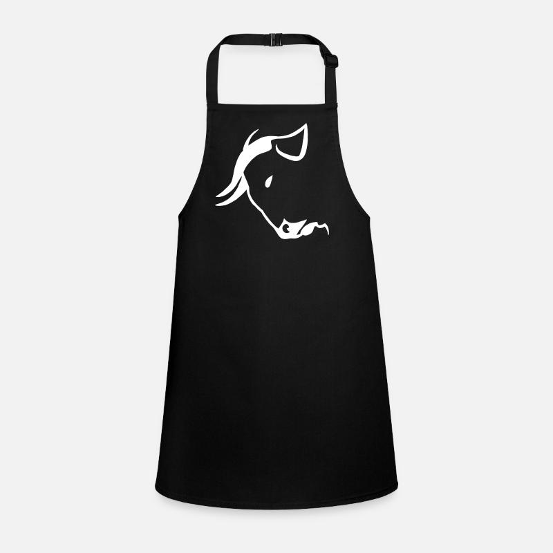 Tête de taureau blanche Tablier Enfant