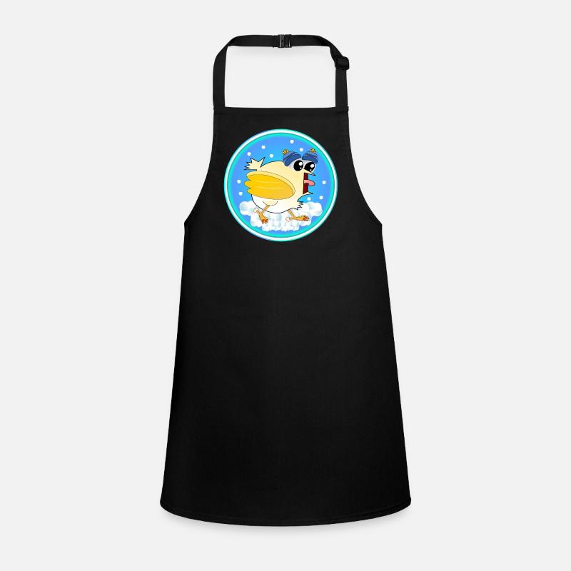 Snow Winter Chickens Children's Apron