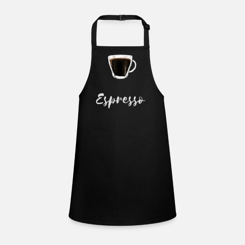Espresso Kaffee Lover Barista Café Shirt Schürze für Kinder