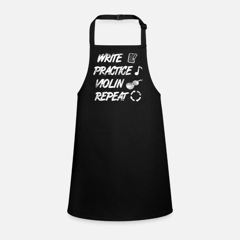 Practice writing, repeat violin Children's Apron