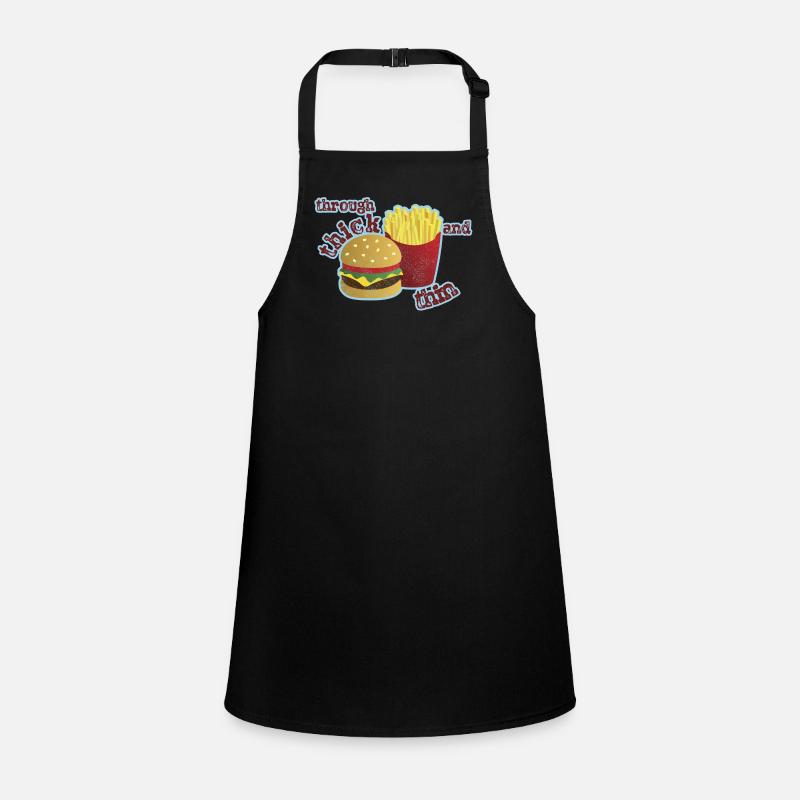 Burger with fries Children's Apron