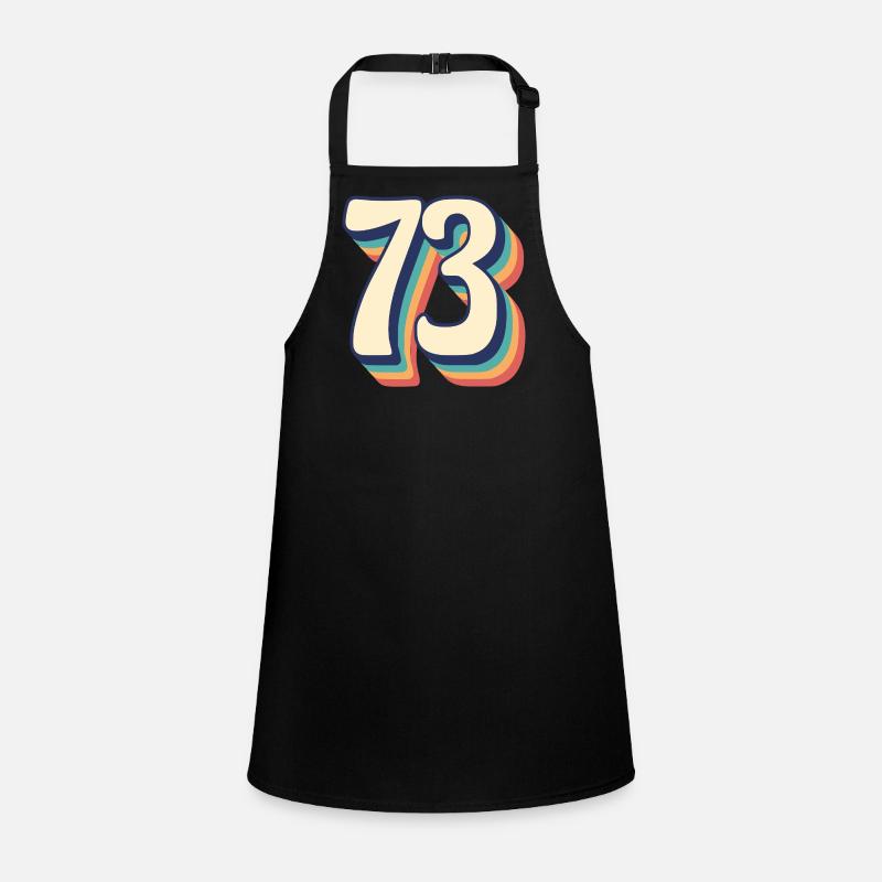 Vintage Retro T-Shirt Number 73 Seventy Three Children's Apron