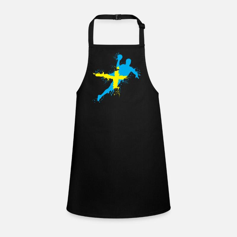 Handball Team Sweden Throw Explosion EC Logo icon Children's Apron