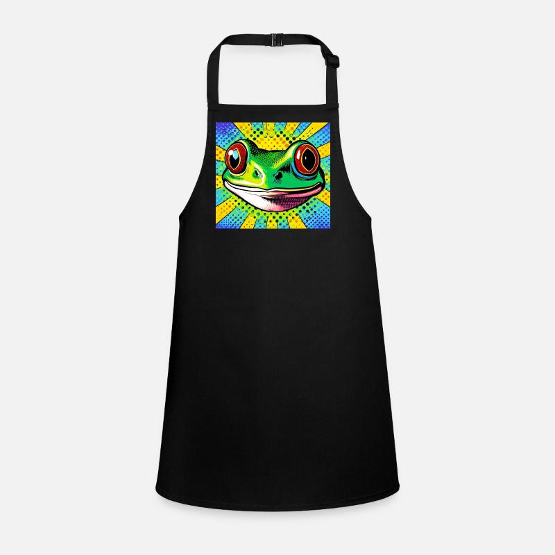 Frosch Pop Art Schürze für Kinder