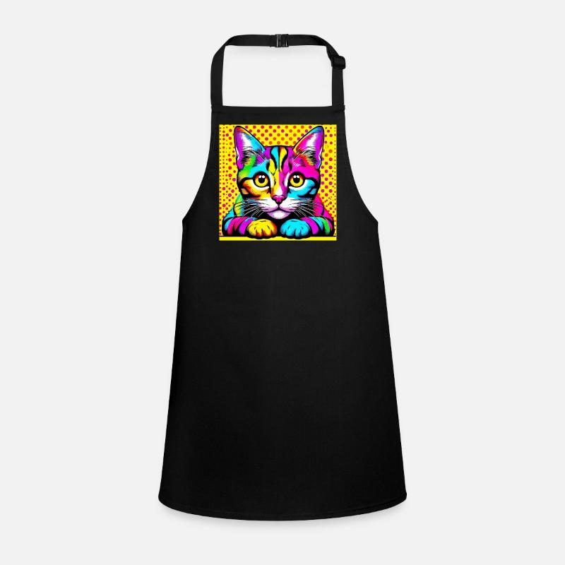 Katze Pop Art Schürze für Kinder