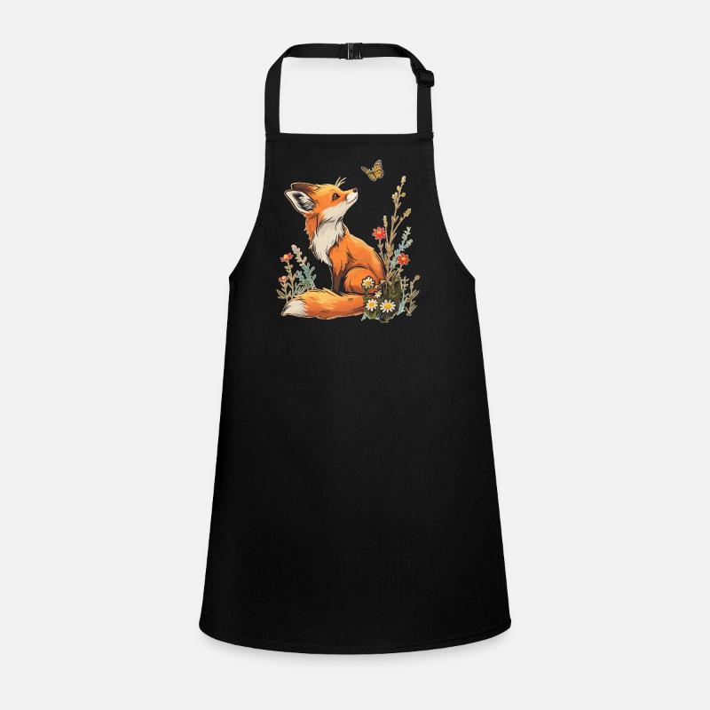Fox and butterfly Children's Apron