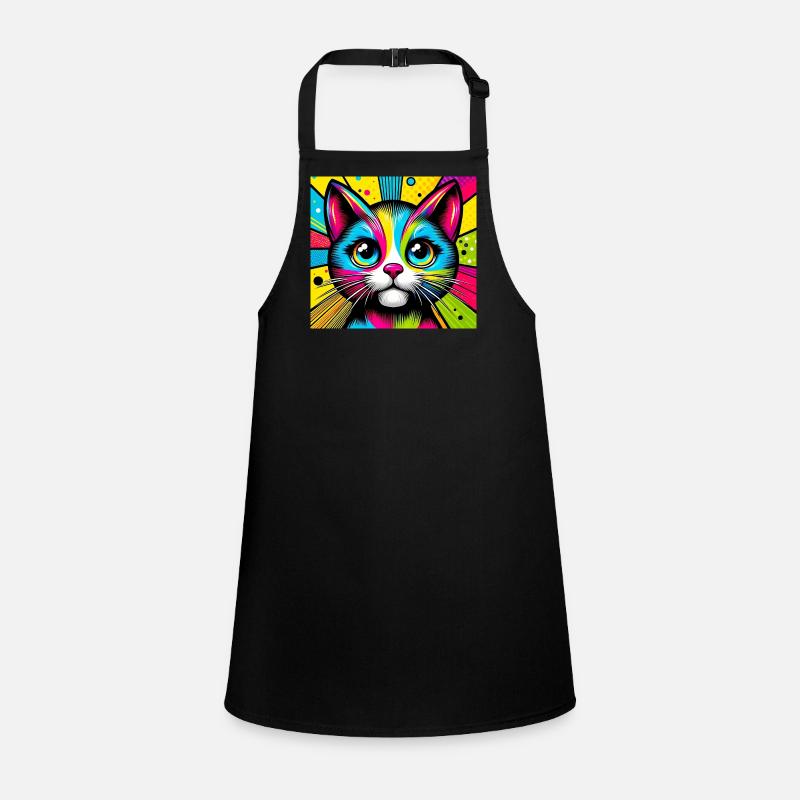 Chat Pop Art Tablier Enfant