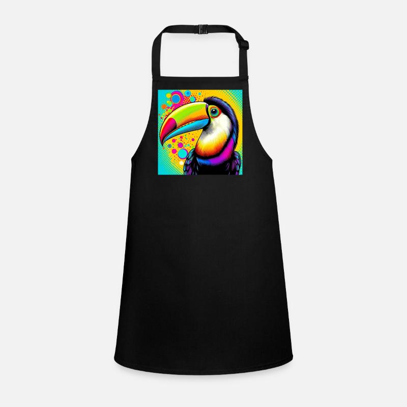 Tukan Pop Art Schürze für Kinder