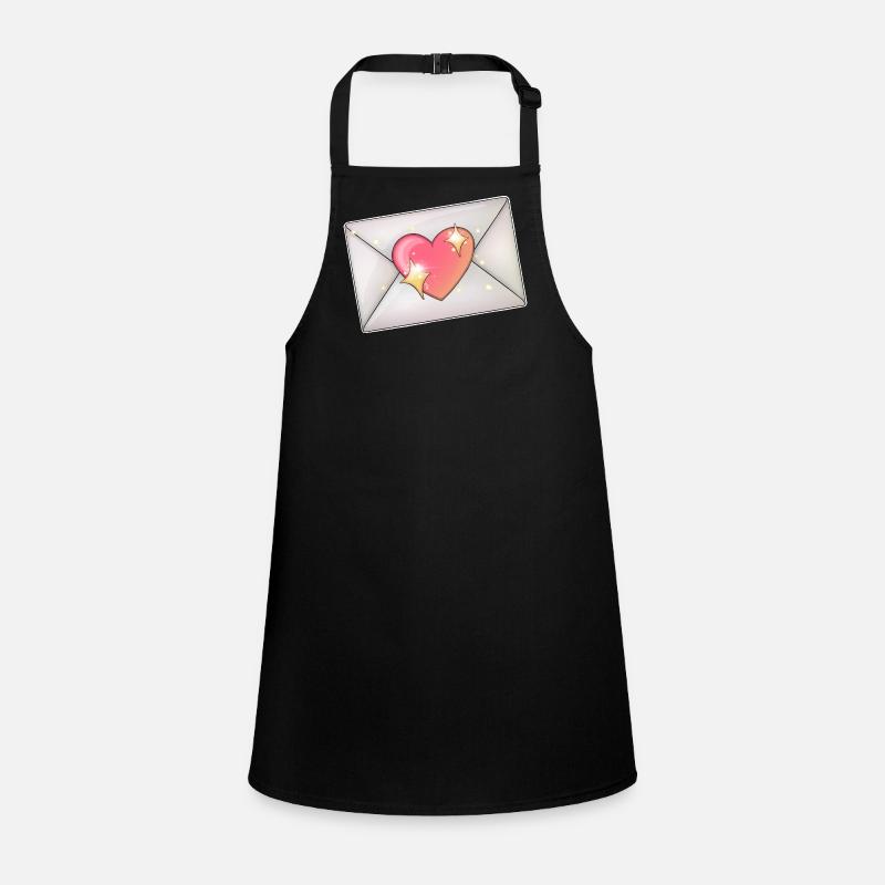 Heart in Envelope Romantic Illustration Children's Apron