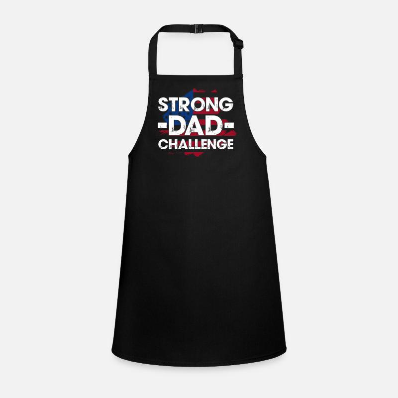 T-shirt Strong Dad Challenge Tablier Enfant
