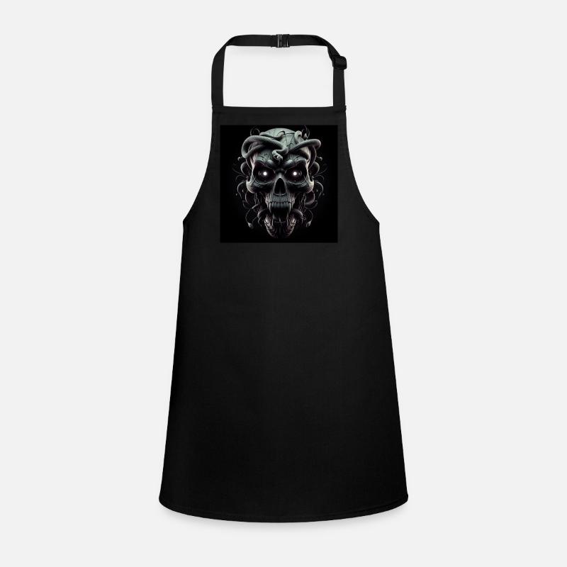 Skull and Snakes 3D Children's Apron